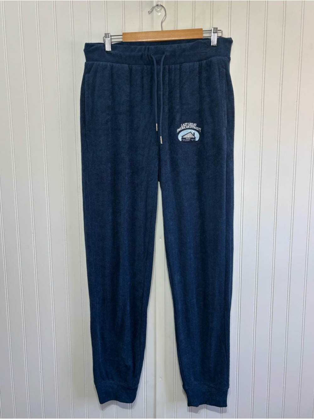 Taylor Swift Folklore Joggers Navy Terry Cloth “Last Great American Dynasty” XL